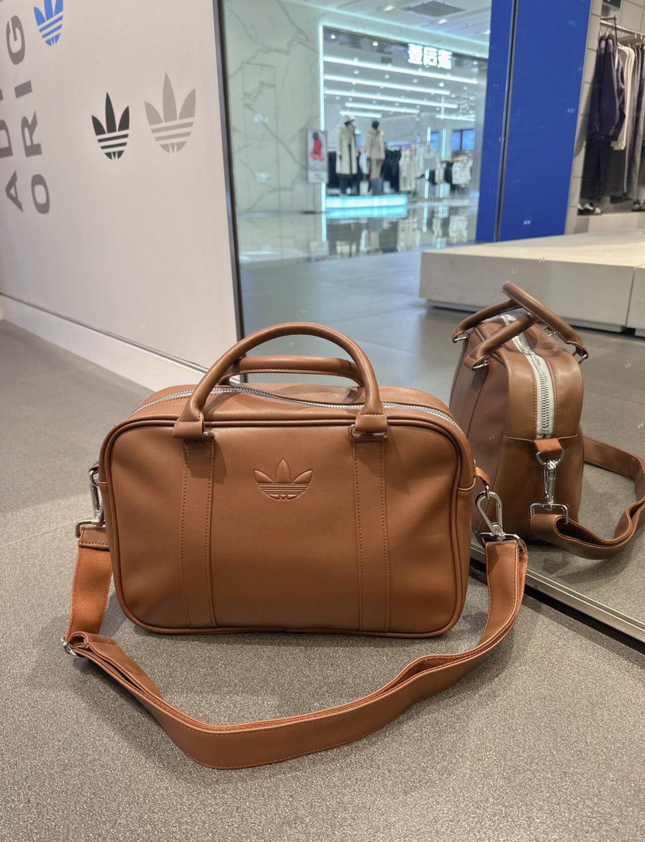 Adidas Leather Notebook Bag