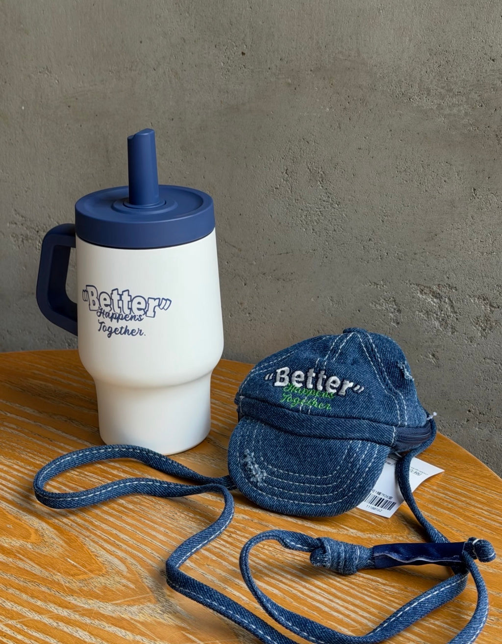 Starbucks Denim Straw Tumblr with Lanyard