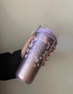 Starbucks Sakura Crochet Handle Flask