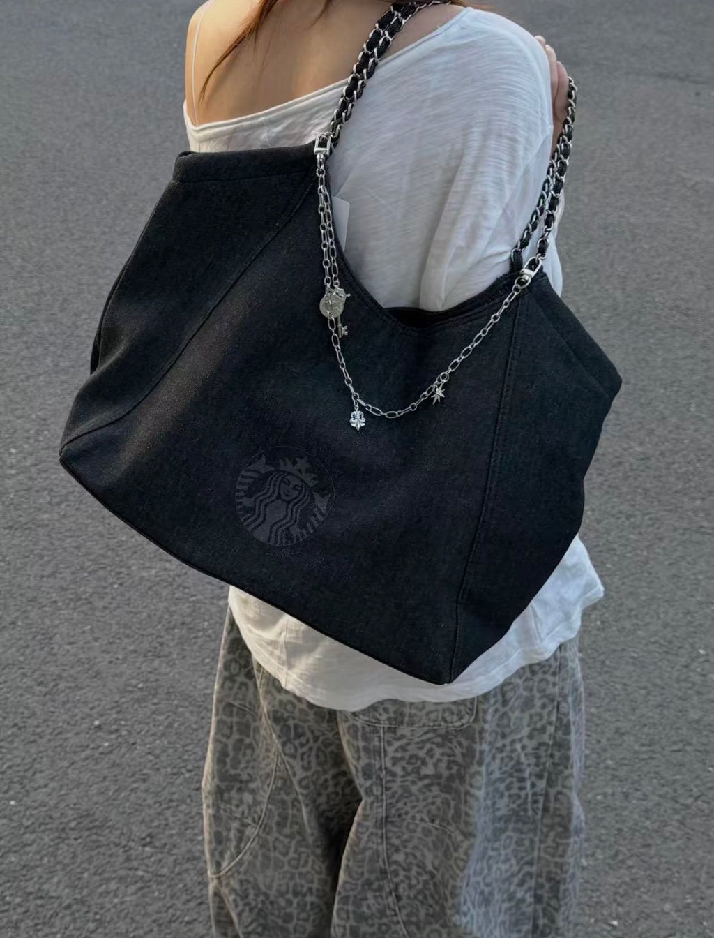 Starbucks BalletRock Denim Bag