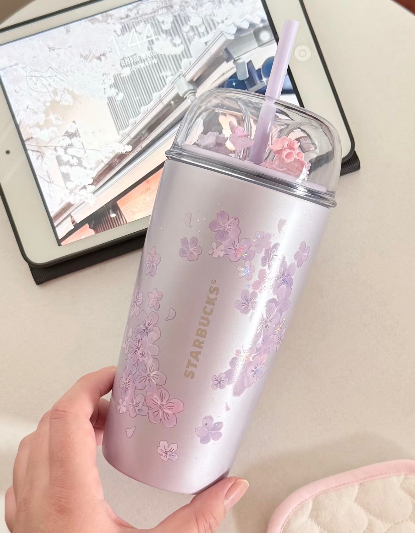 Starbucks Sakura Thermos Straw Tumblr