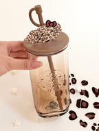Starbucks Leopard Glass Tumblr