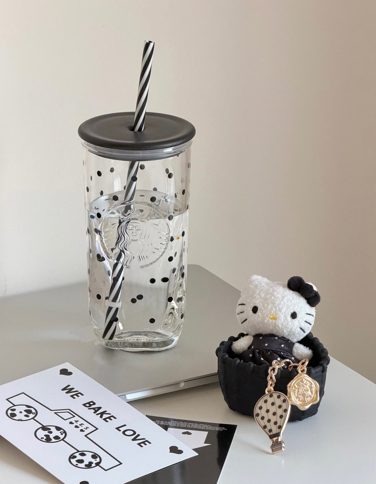 Starbucks x Polka Dots Straw Glass Tumblr