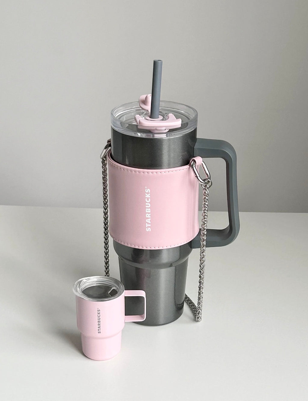 Starbucks BalletRock Grey Tumblr with Mini Tumblr