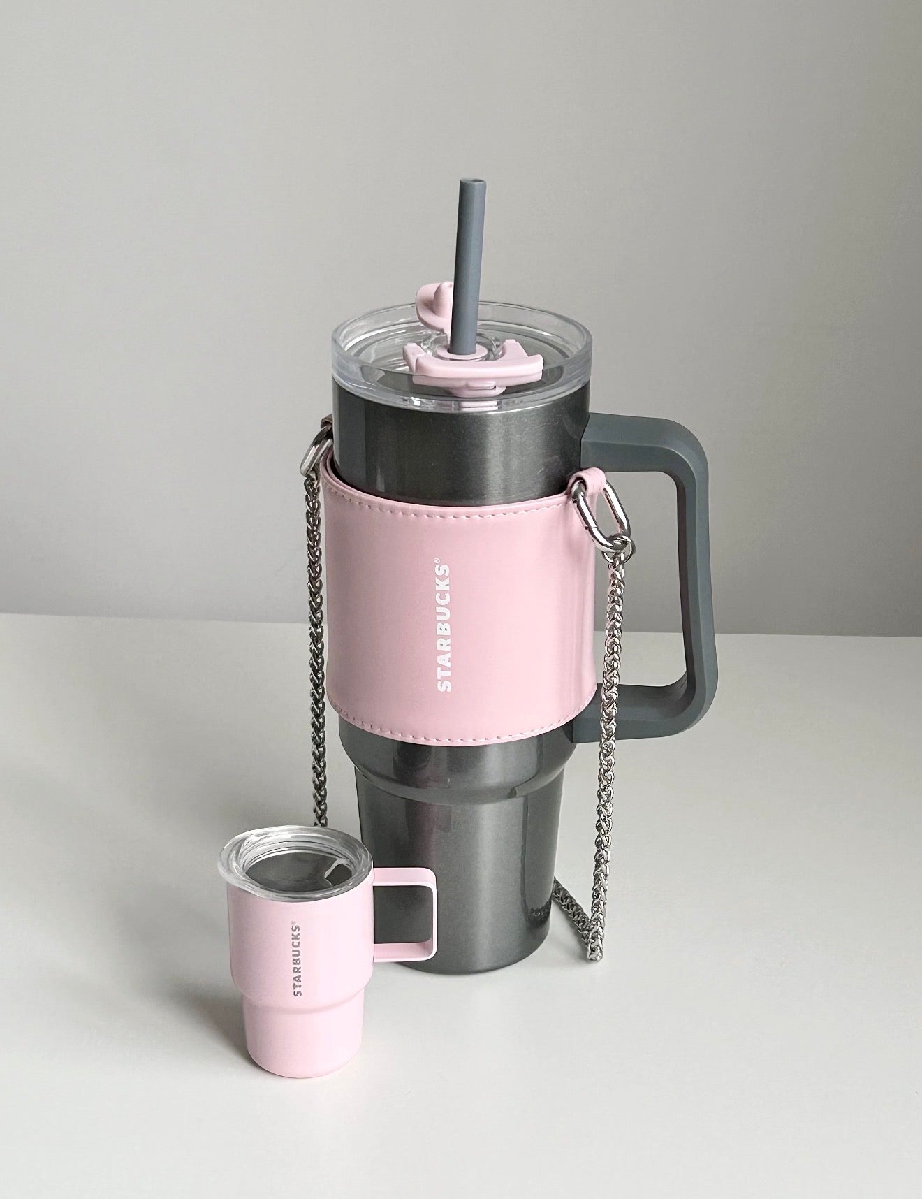 Starbucks BalletRock Grey Tumblr with Mini Tumblr