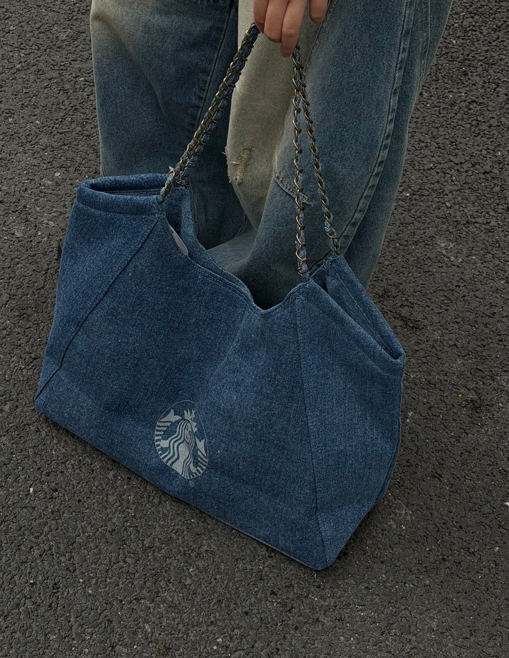 Starbucks Denim Shoulder Bag