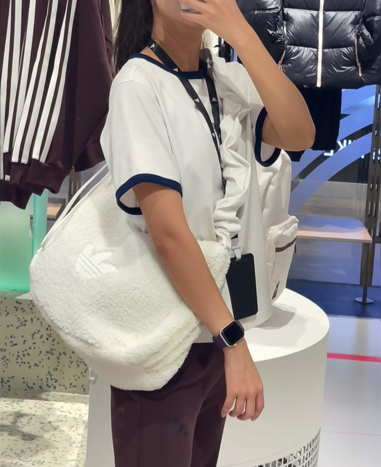 Adidas Autumn Fluffy Shoulder Bag