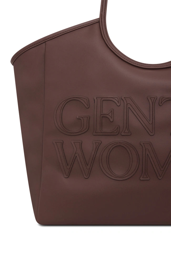 GentleWoman Choco Carryall PU Tote Bag