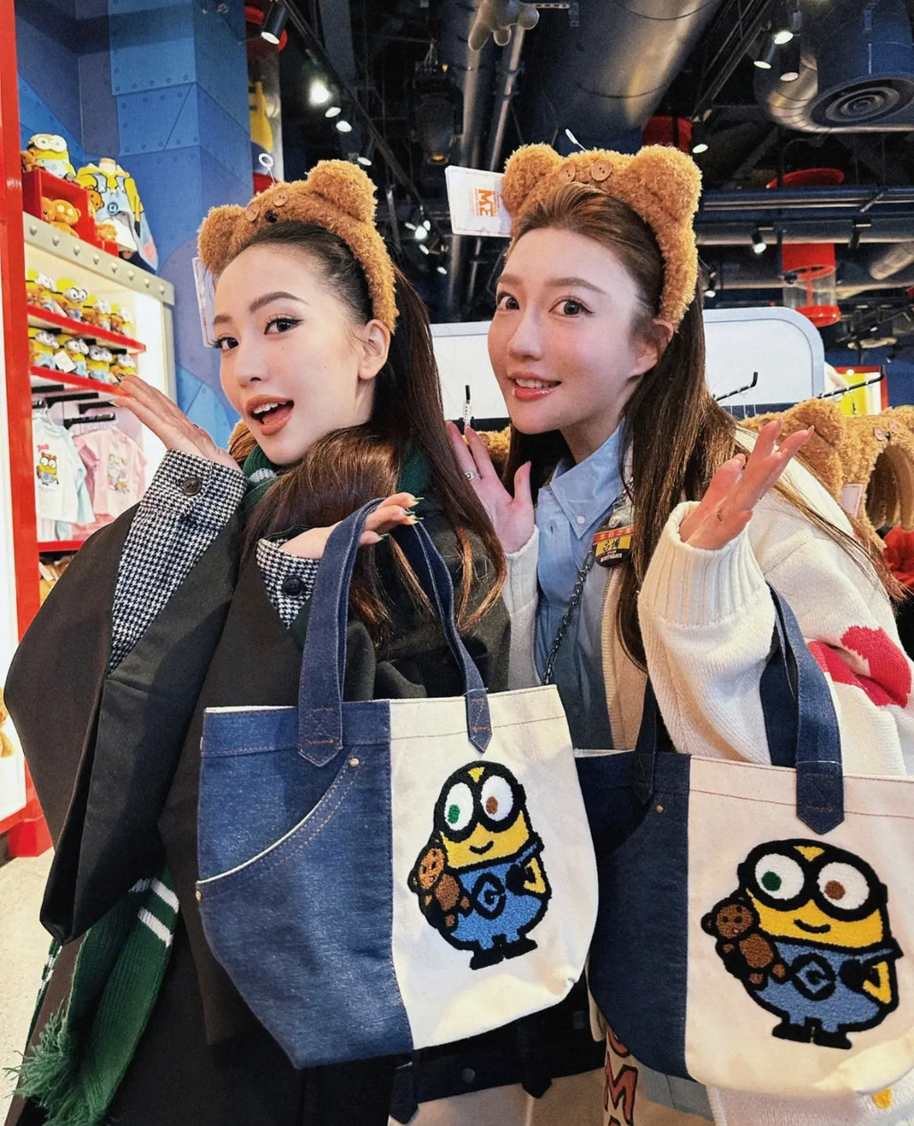 Minions Denim Tote Bag