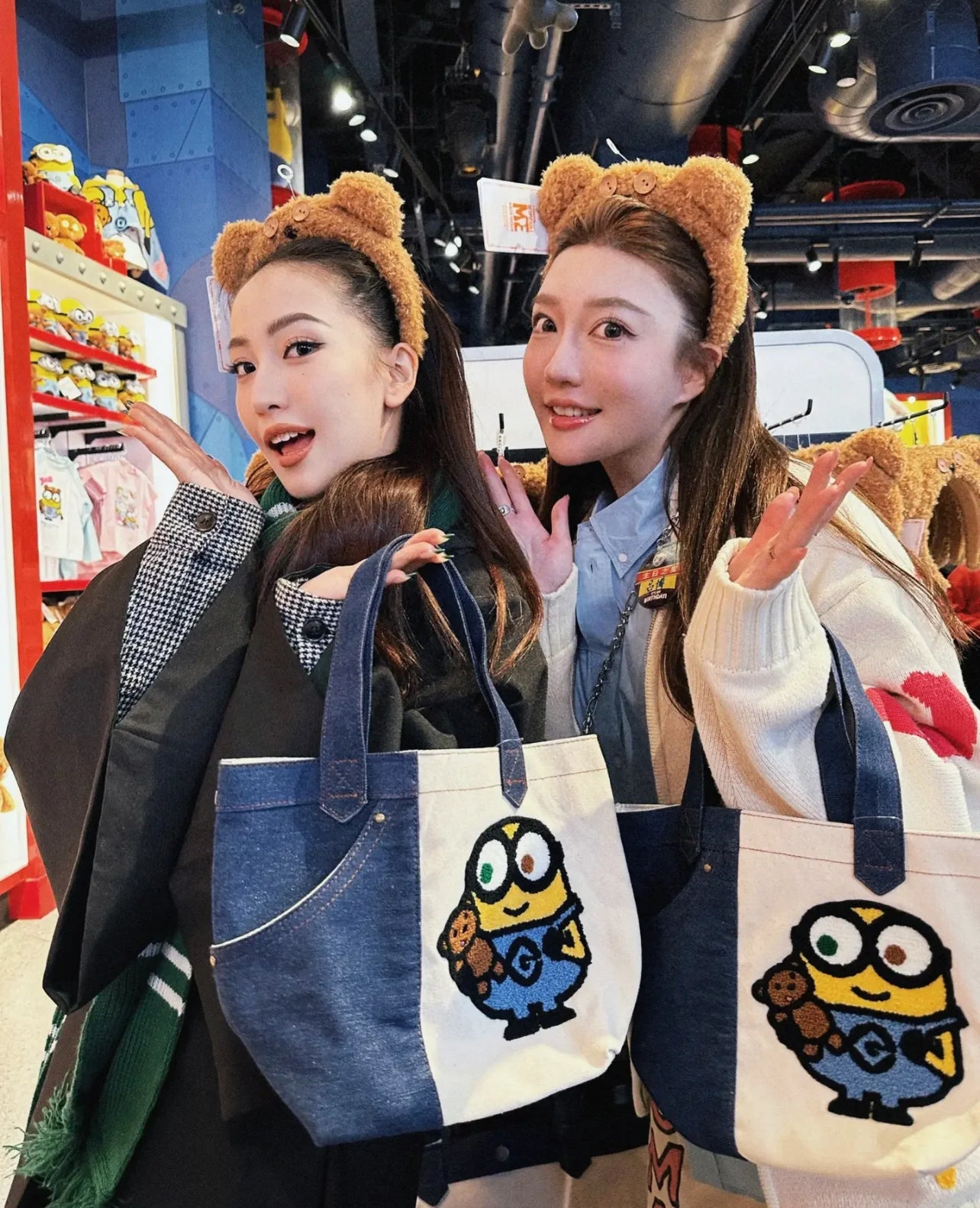 Minions Denim Tote Bag