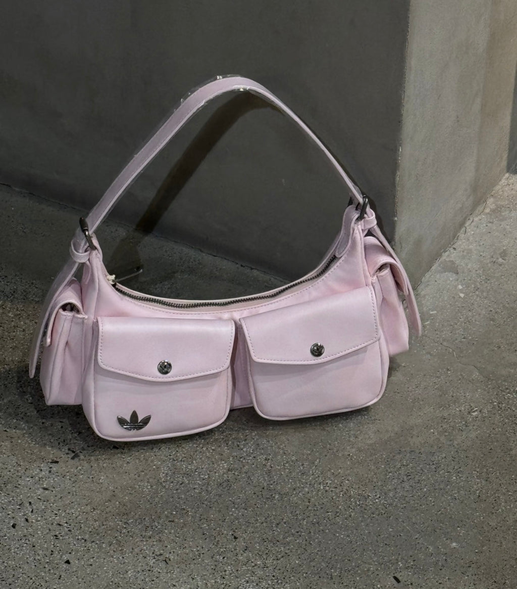 Adidas Leather Shoulder Bag Pink