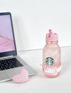 Starbucks Pink Ribbon Straw Clear Glass