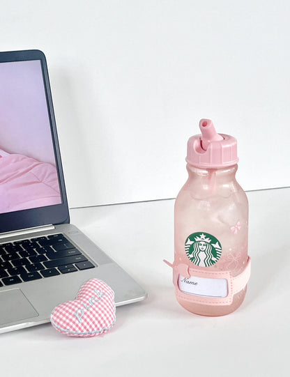 Starbucks Pink Ribbon Straw Clear Glass