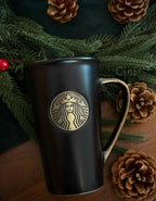 Starbucks All Black Sleek Mug