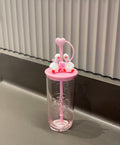 Starbucks Valentines Twin Duck Glass Cup