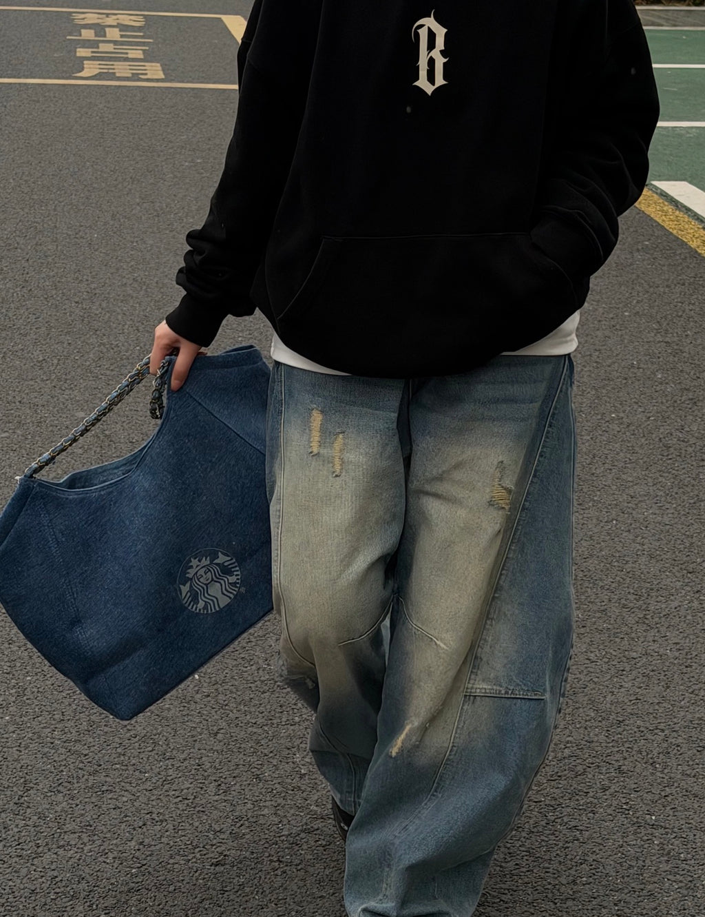 Starbucks Denim Shoulder Bag
