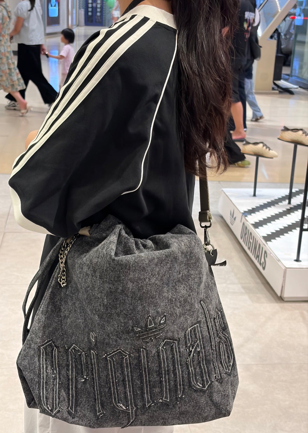 Adidas Denim Trash Bag