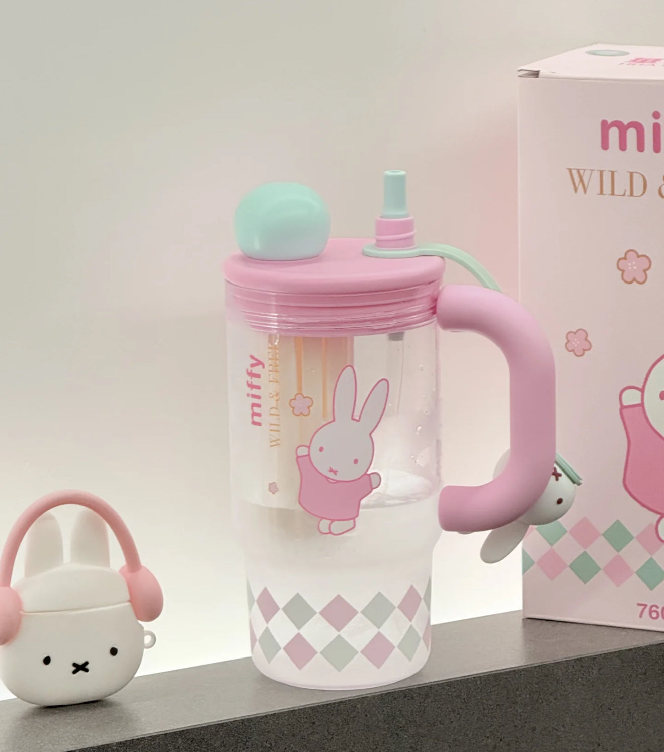 Miffy Pastel Tumblr Flask
