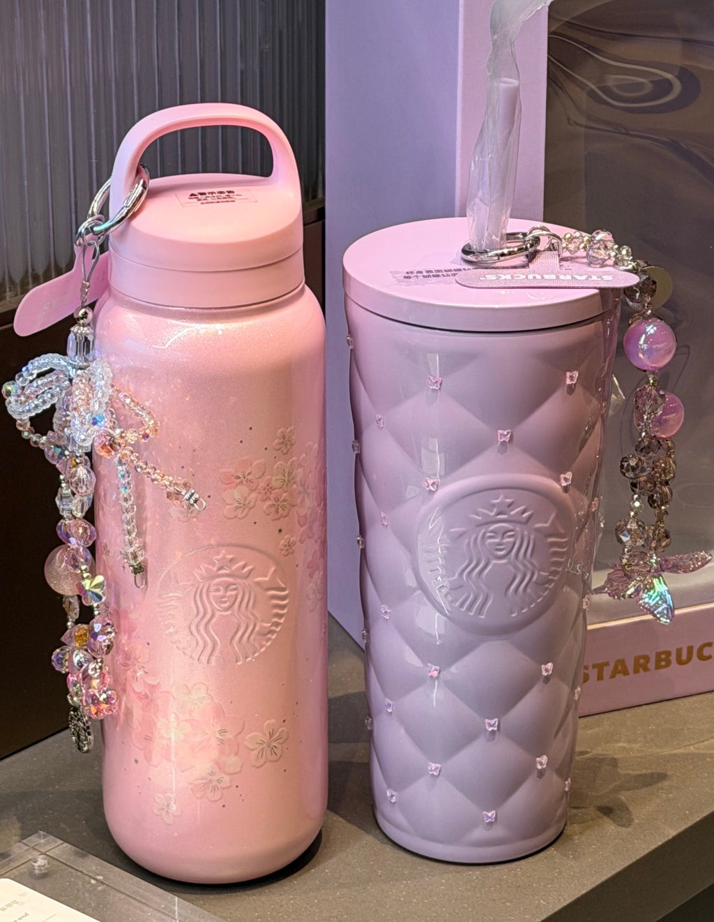 Starbucks Sakura Pink Blossom Glitter Tumblr