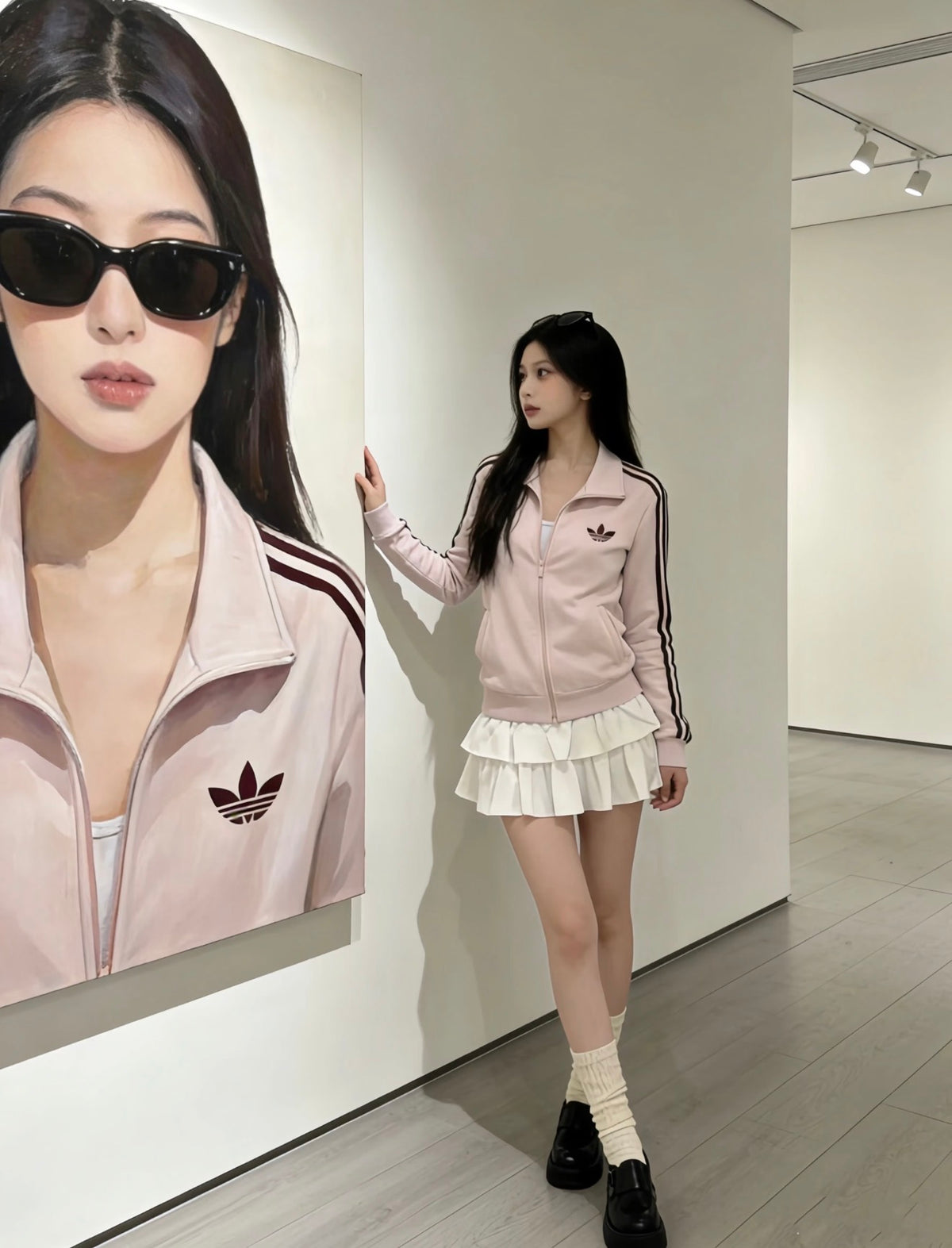 Adidas Jacket Loose Fit Pink