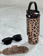 Starbucks Leopard Tumblr with Sunglasses Cover