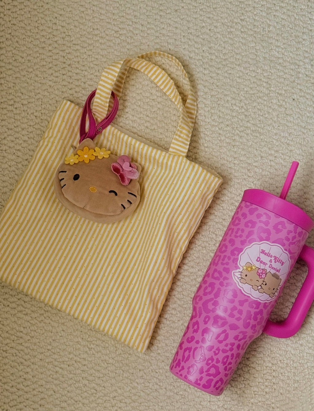 TBH x Pink Leopard Hello Kitty & Dear Daniel Thermos