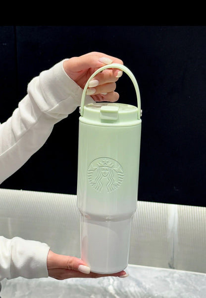 Starbucks Mint Green Gradient Flasks
