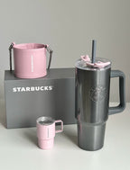 Starbucks BalletRock Grey Tumblr with Mini Tumblr