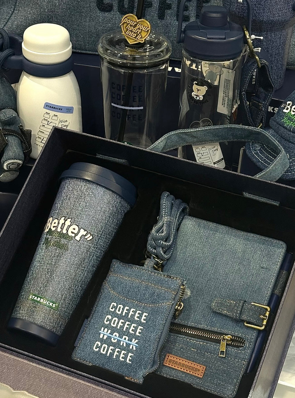 Starbucks x Denim Tumblr Notebook Set