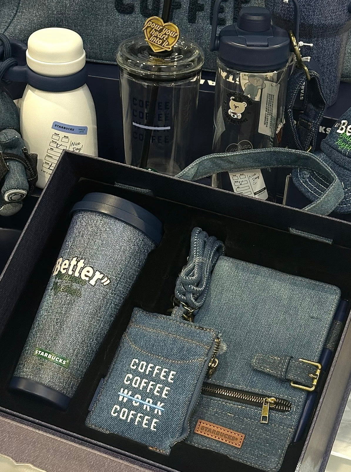 Starbucks x Denim Tumblr Notebook Set