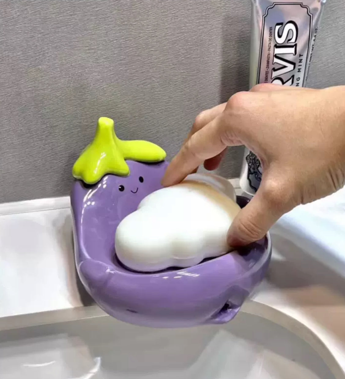 JellyCat Eggplant Soap Tray