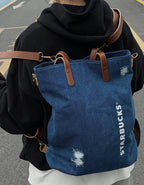 Starbucks Denim Backpack
