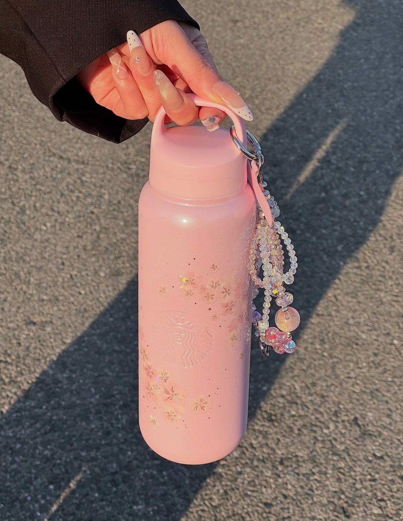 Starbucks Sakura Pink Blossom Glitter Tumblr