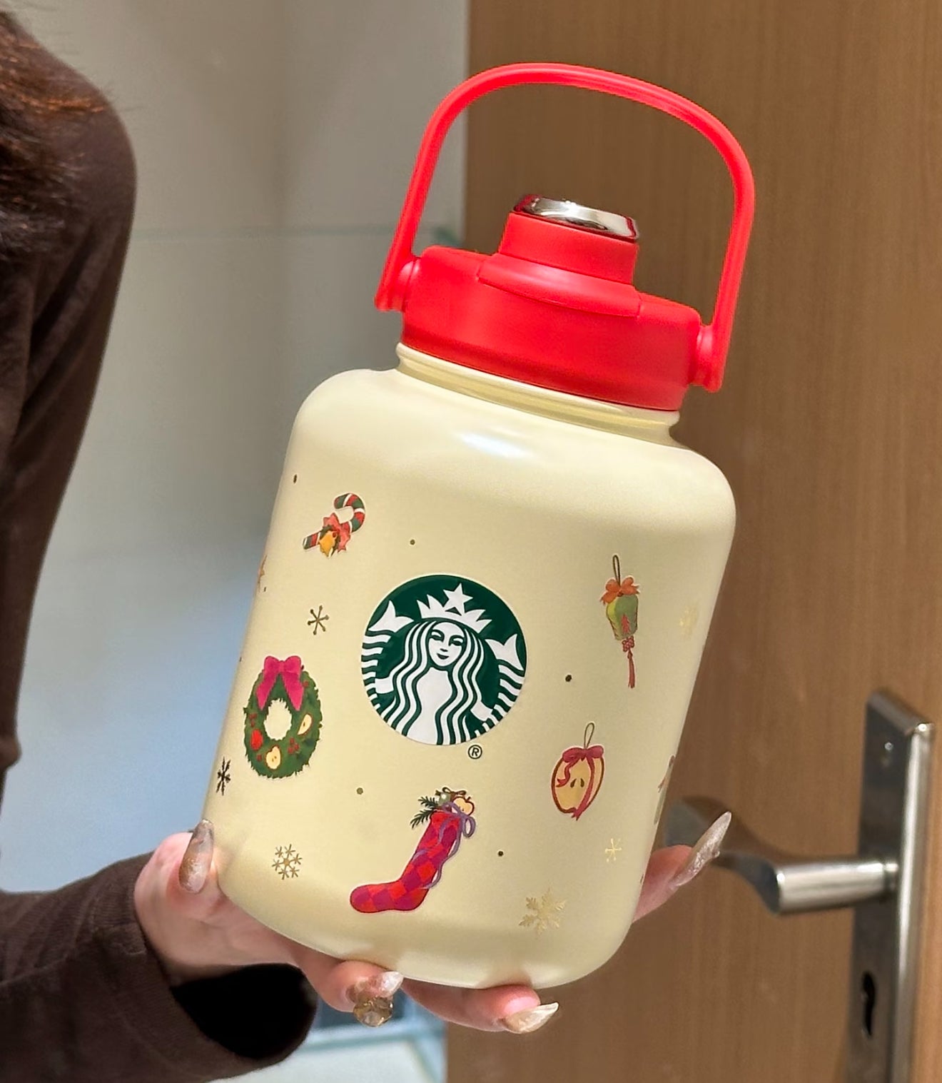 Starbucks Christmas Reindeer Chubby Flask
