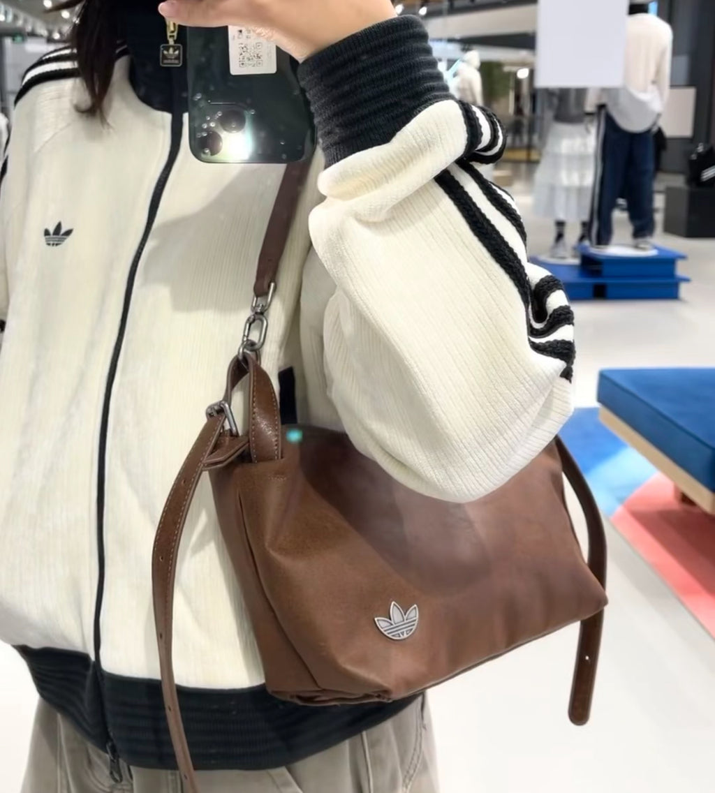 Adidas Leather Hobo Sling Bag