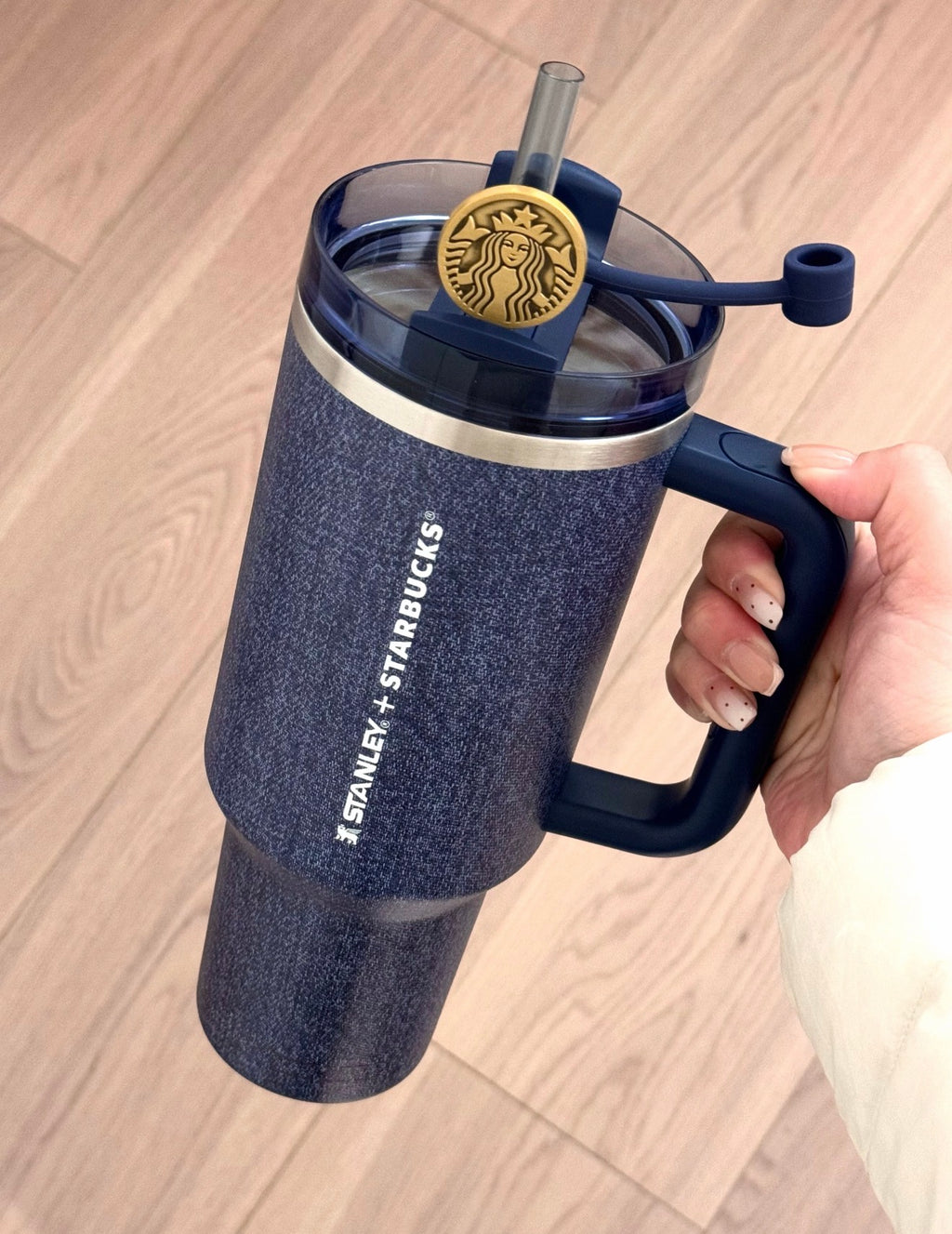 Starbucks Denim Side Handle Tumblr