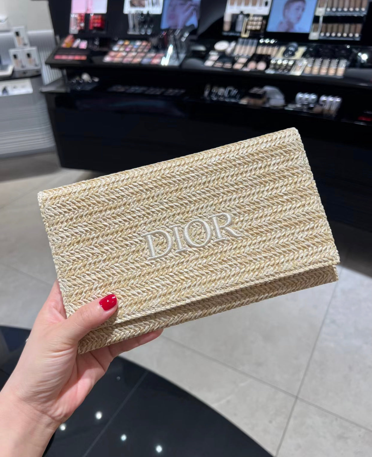 Dior Straw Bag