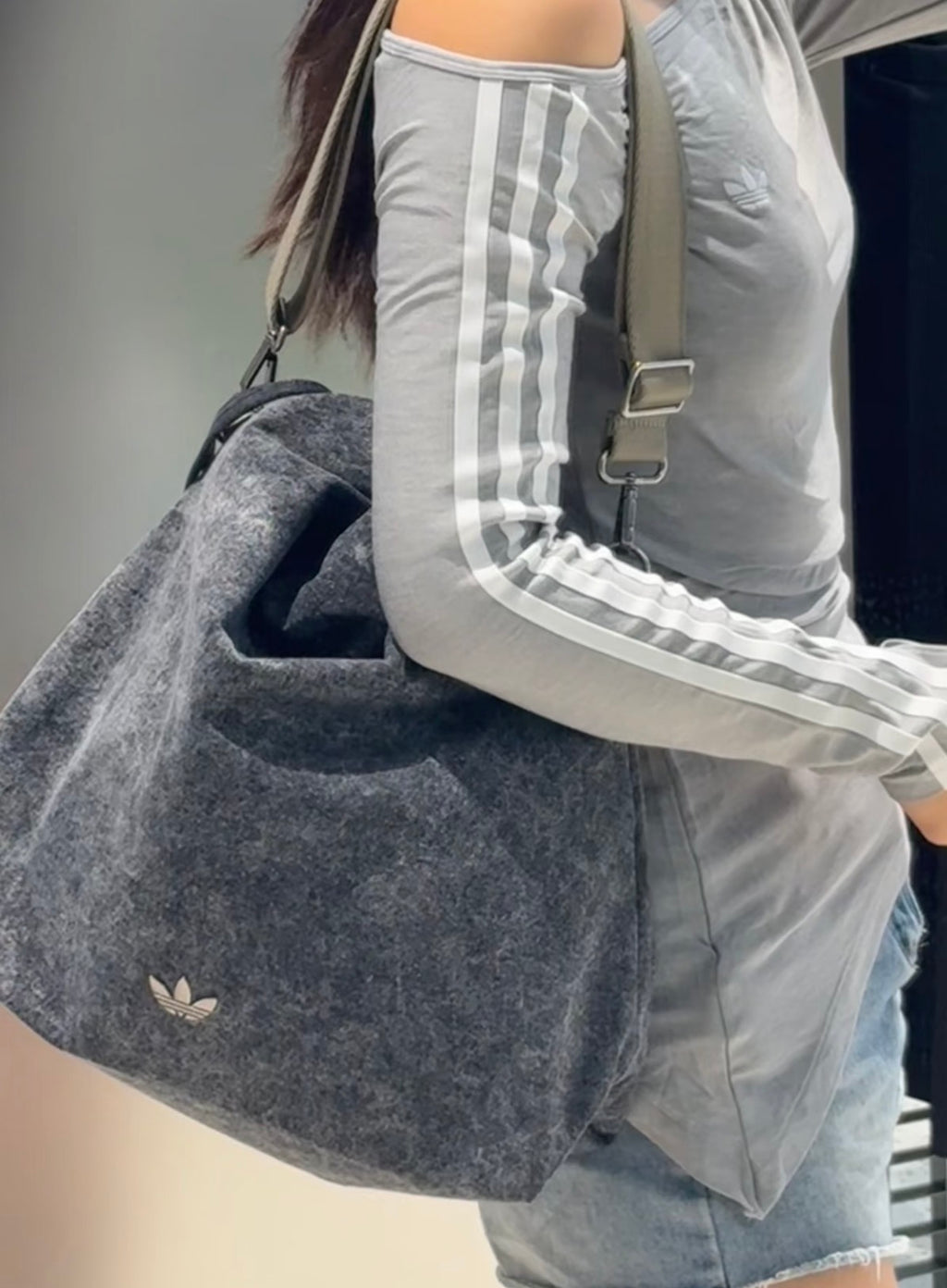 Adidas Denim Trash Bag