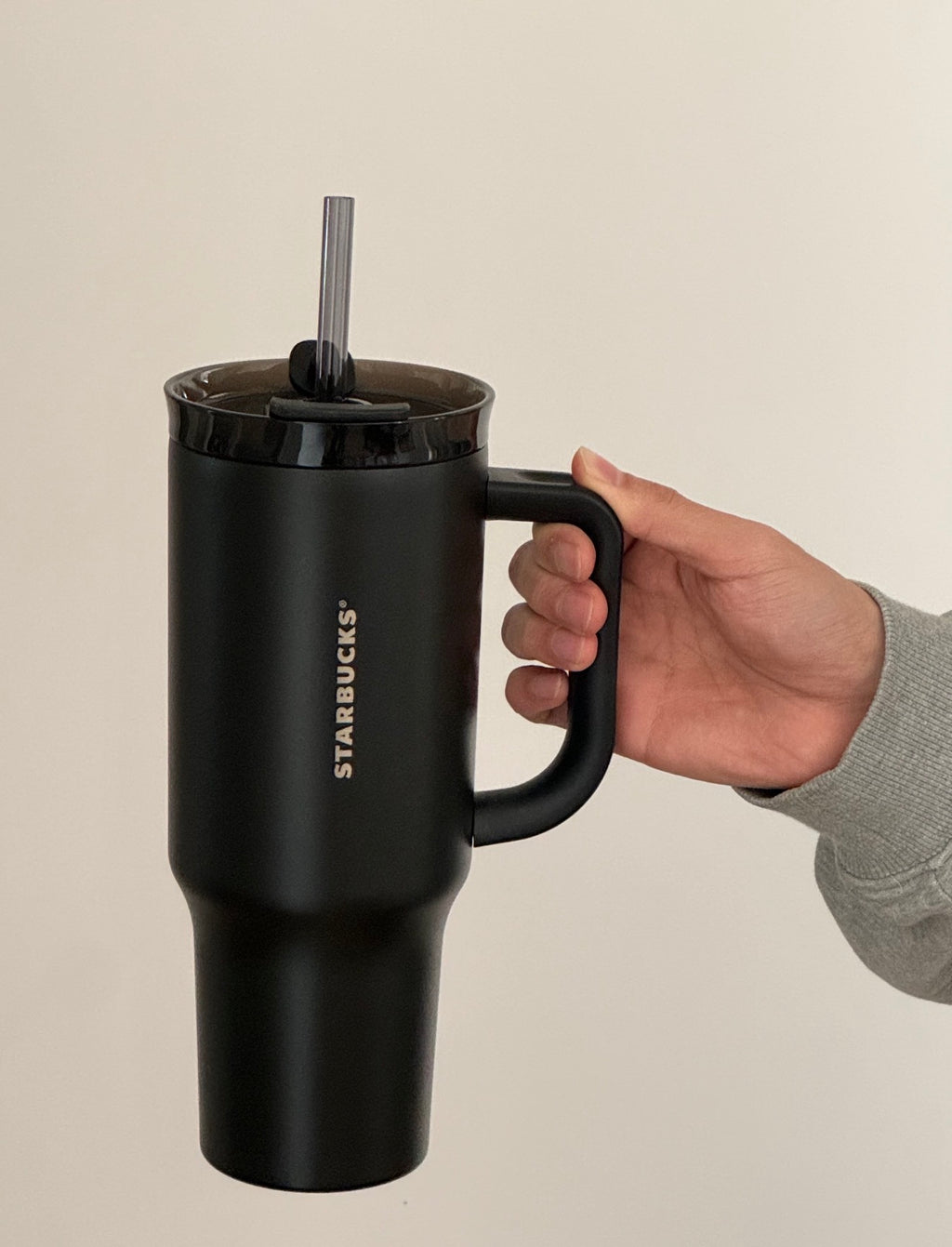 Starbucks For Him Matte Black Side Handle