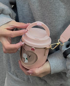 Starbucks CapyBara Hot Tea Flask with Cup Holder