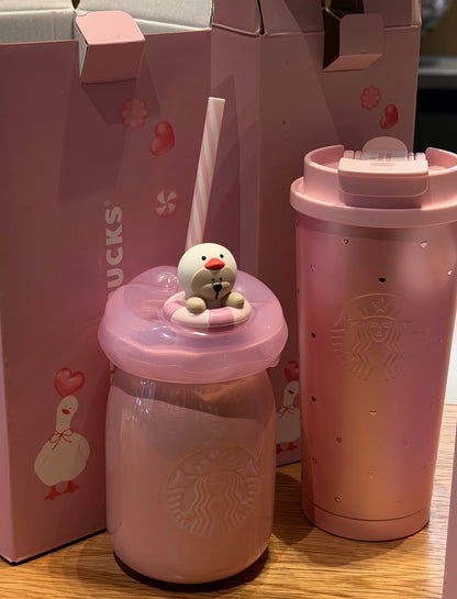 Starbucks Valentines Jug Glass Cup