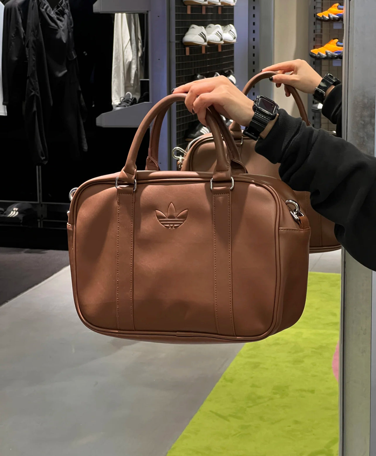 Adidas Leather Notebook Bag