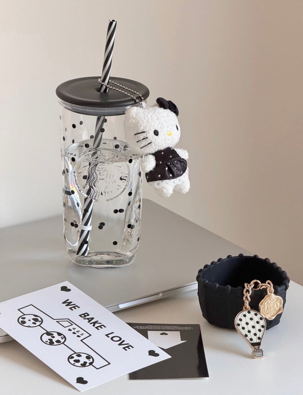 Starbucks x Polka Dots Straw Glass Tumblr