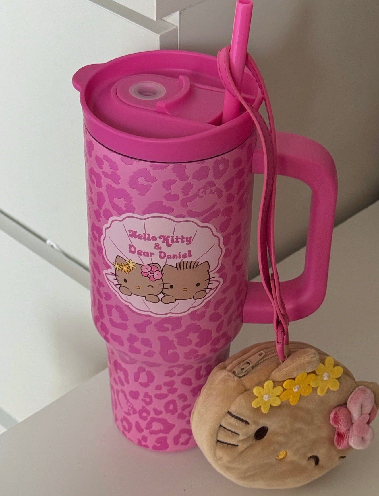 TBH x Pink Leopard Hello Kitty & Dear Daniel Thermos