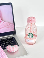 Starbucks Pink Ribbon Straw Clear Glass