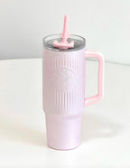 Starbucks New Pink Side Handle Tumblr