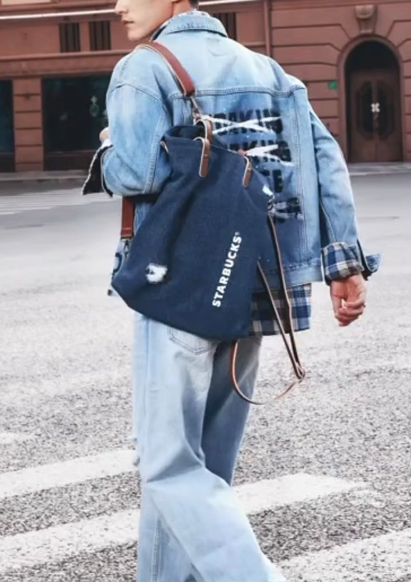 Starbucks Denim Backpack