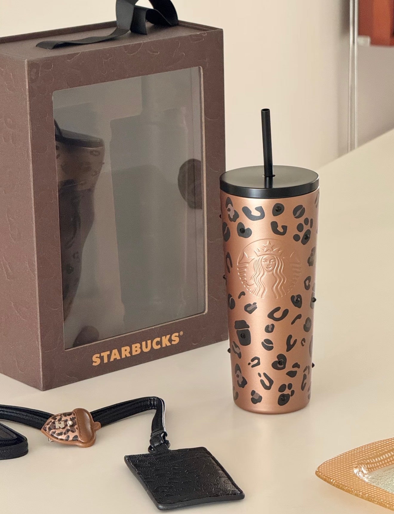 Starbucks Leopard Tumblr Gift Set