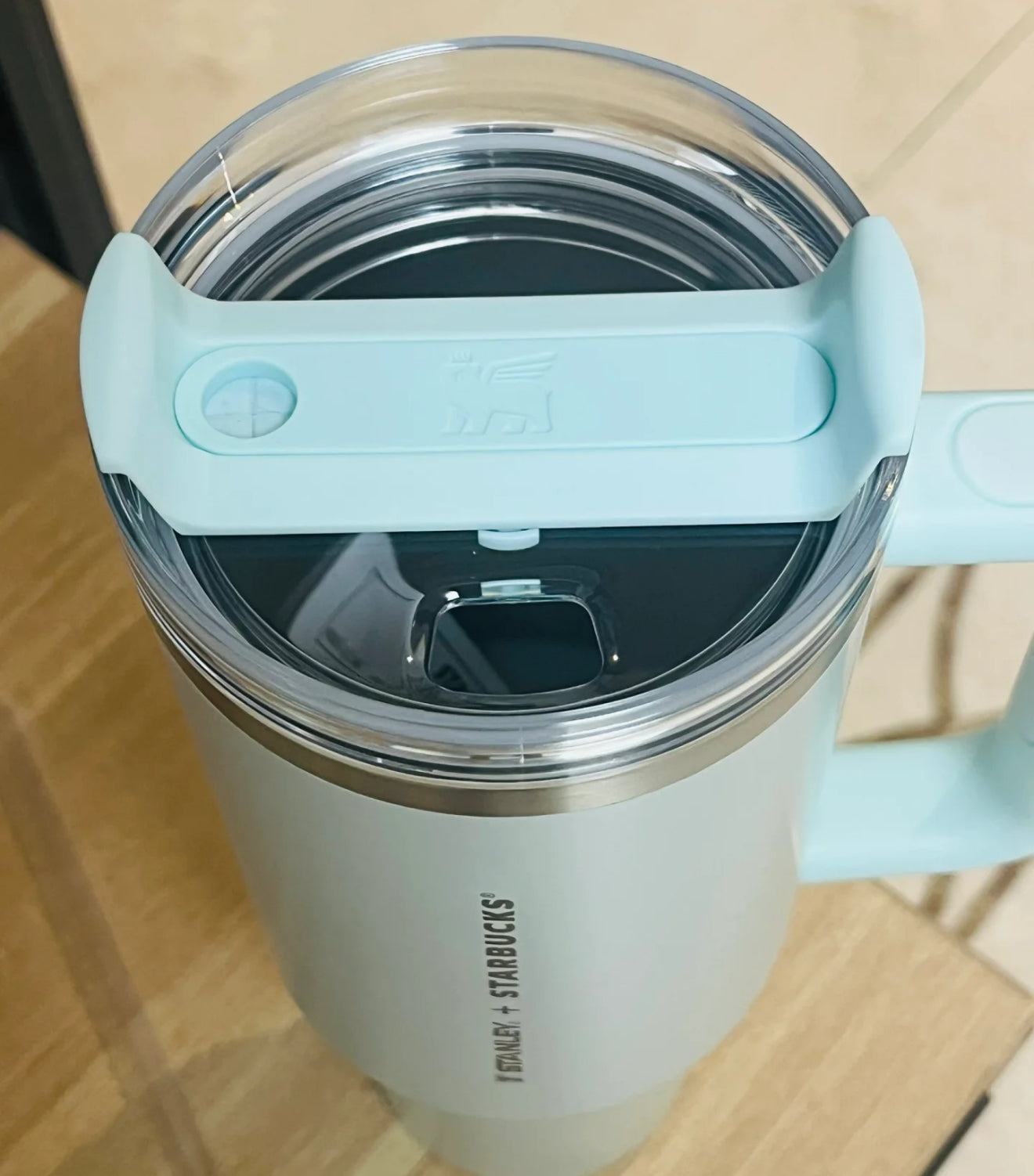 Starbucks x Stanley Pearl Ocean Blue Thermos Flask