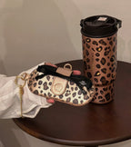 Starbucks Leopard Tumblr with Sunglasses Cover